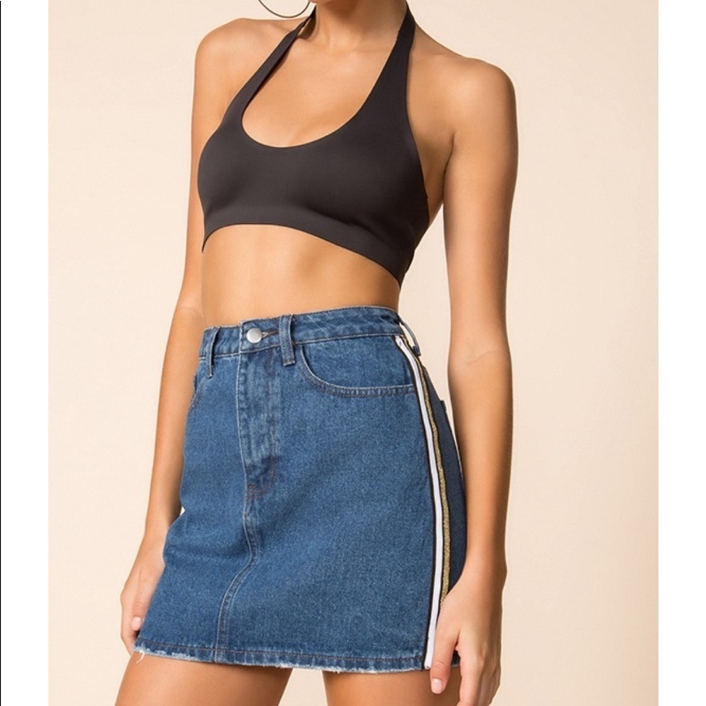 Superdown Jean Mini Skirt